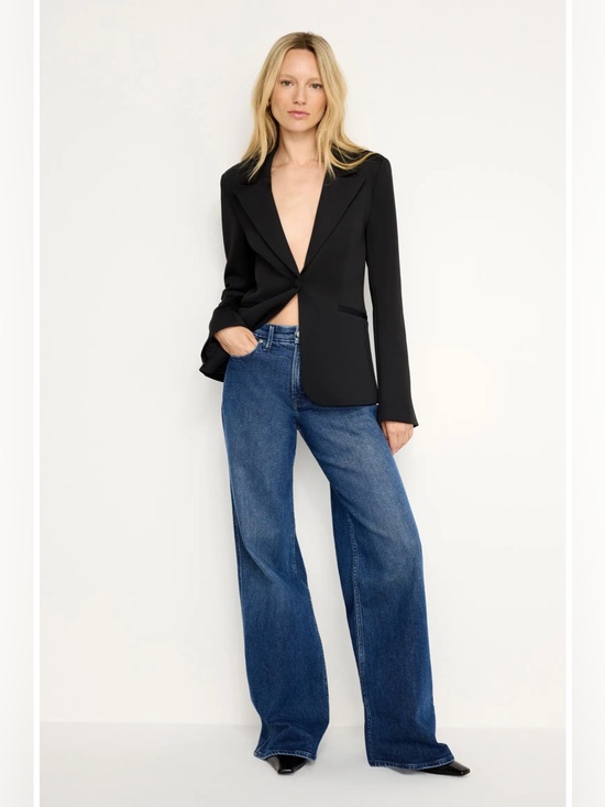 Good American Denim - Good American Good Skate High Rise Wide Leg Jeans 34” Inseam Size 4/27, NWT